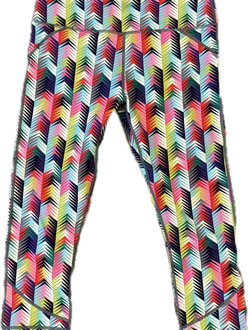 Fabletics Multicolor Chevron-Print Leggings - Picture 1 of 4